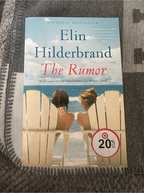 Elin Hilderbrand "The Rumor" Paperback - Beach Cover, Blue & Cream
